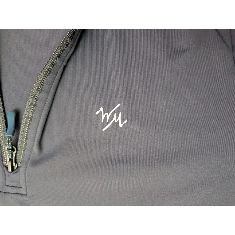 William Murray Golf Hoodie Mens XL Blue 1/4 Zip Pullover Lightweight Shirt